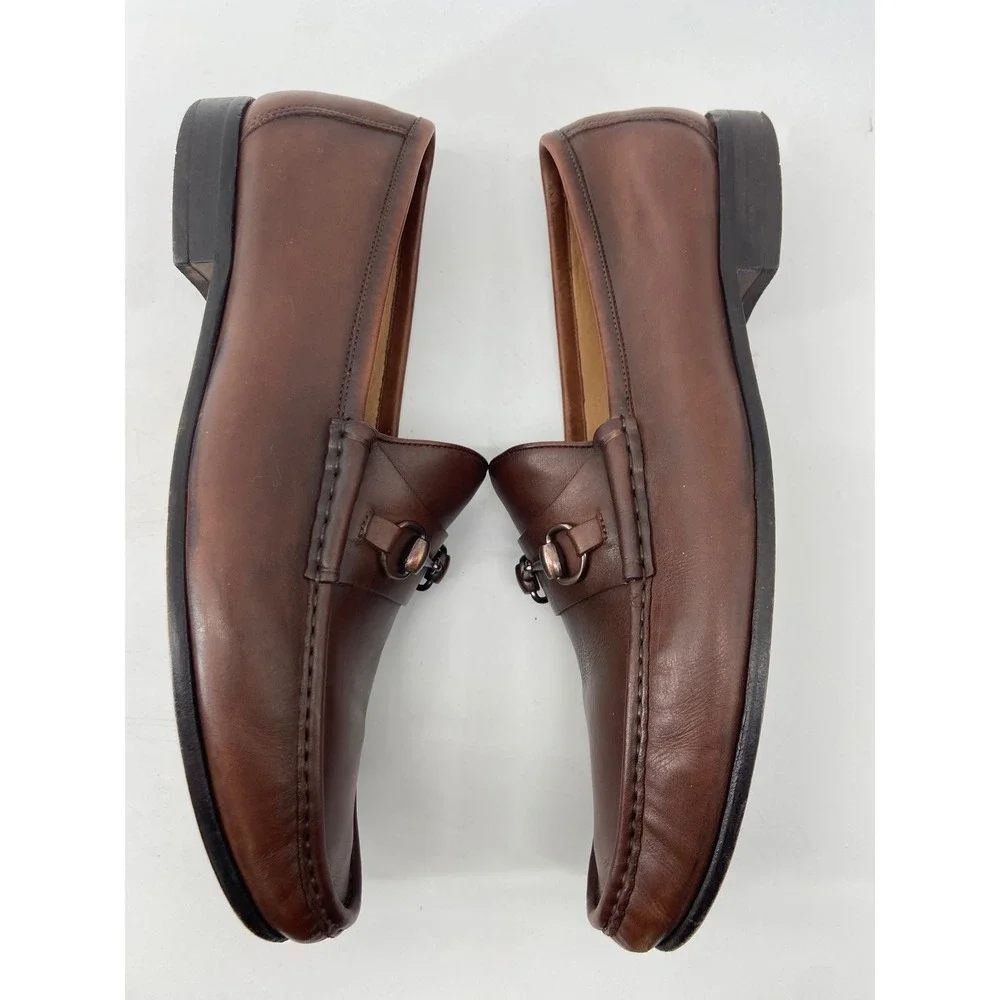 Martin Dingman Loafer Men 13 Addison II Horse Bit Preppy Classic Dress Leather